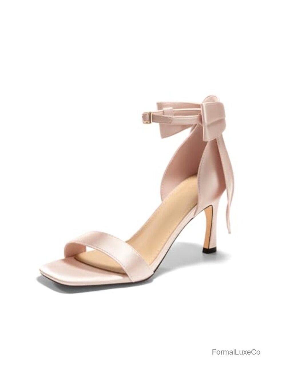 Bow Tie Stiletto Heeled Sandals Open Toe Wedding Bride Prom Shoes Women